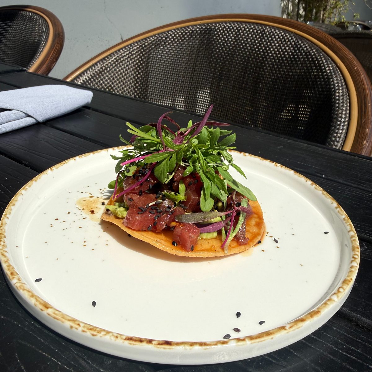 Spicy Tuna Tostada